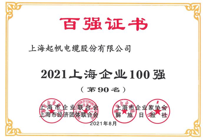 2021年上海企業100強